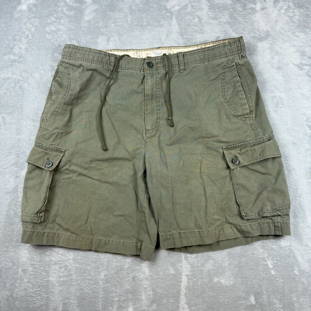 Van Heusen Olive Green Cargo Shorts Men’s Size 38 Military Utility Cotton - Picture 1 of 7